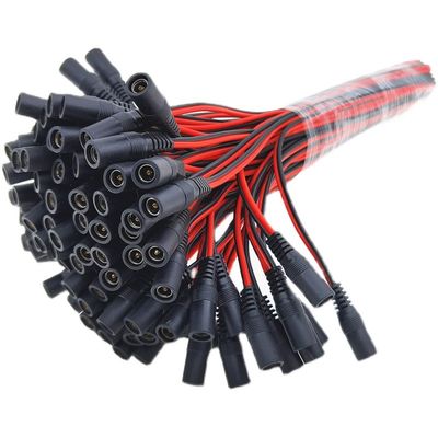 5.5mm x 2.1mm 10 Zoll (30cm) DC Spannung Zopf-Erweiterungs-Kabel-Frau