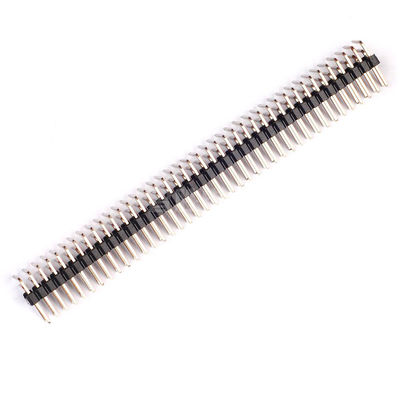 Winkel-Pin Header PWBs SMT der Neigungs-1.27mm 2.0mm 2.54mm fertigte männliches Verbindungsstück-einzelne dreifache Verdoppelungreihe besonders an