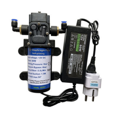 Membranförderpumpe-Wasser Misting-System-Nebel versieht Nebel-Kühlwasser-Ausrüstung 6 15 18 Meter mit einer Düse
