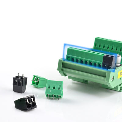 5.08mm Neigung PWB brachte Schraubklemme-Klemmenblöcke an, die 2P 3P Mehrfarben verband