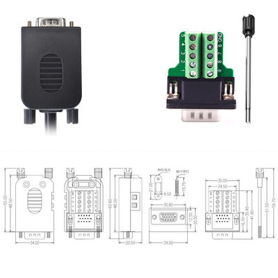 Subvention 9 DB9 D Verbindungsstücke serieller Schnittstelle Pin-RS232 zum Verteiler-Adapter mit Wohnung