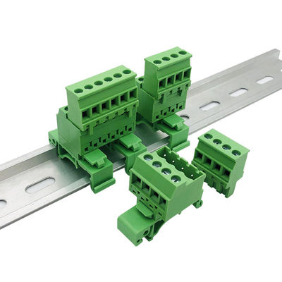 5.08mm/0,2&quot; Neigungs-steckbare Schraubklemme-Klemmenblock-Lärm-Schiene, die 300V 10A anbringt