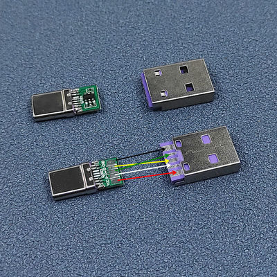 Art c-Metallverbindungsstück-Stecker-Shell Data Charge Cable For-Handy-mechanische Tastatur DIY-Ausrüstung USBs 3,1