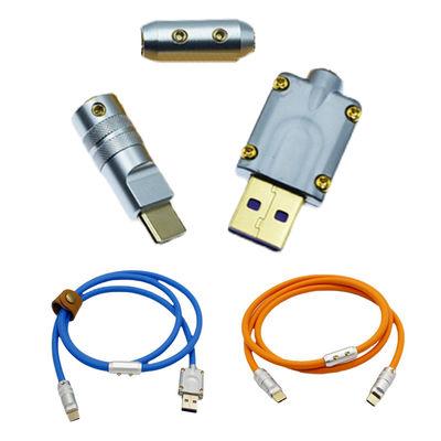 Art c-Metallverbindungsstück-Stecker-Shell Data Charge Cable For-Handy-mechanische Tastatur DIY-Ausrüstung USBs 3,1