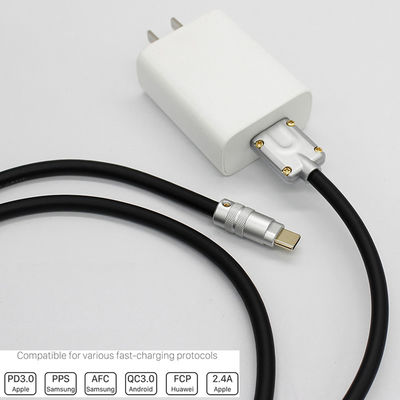 Art c-Metallverbindungsstück-Stecker-Shell Data Charge Cable For-Handy-mechanische Tastatur DIY-Ausrüstung USBs 3,1