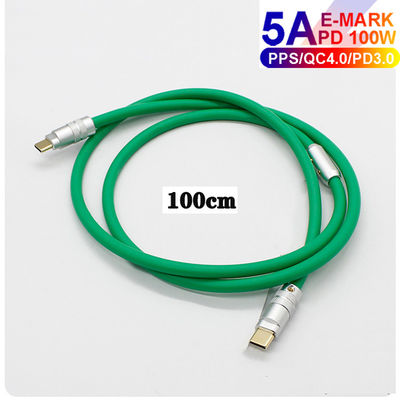6mm O.D USB 3,1 Art c-Gebührenkabel PD 100W aufladend für Laptop-Tablet-intelligente Telefone