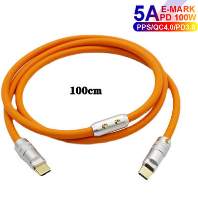 6mm O.D USB 3,1 Art c-Gebührenkabel PD 100W aufladend für Laptop-Tablet-intelligente Telefone