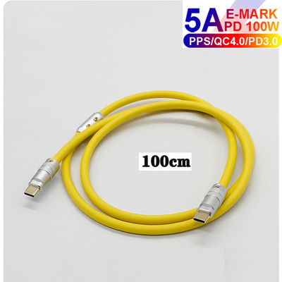 6mm O.D USB 3,1 Art c-Gebührenkabel PD 100W aufladend für Laptop-Tablet-intelligente Telefone