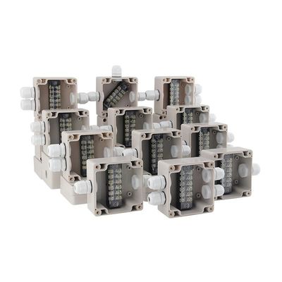 Einschließung des Kabel-Verdrahtungs-Anschlusskasten-beleuchten die elektrische Verteilungs-83*81*56mm wasserdicht mit Verbindungsstücken