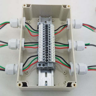Elektrisches Kabel-Verteilungs-Anschlusskasten 200*120*75mm imprägniern mit Lärm-Schienen-Verteilern
