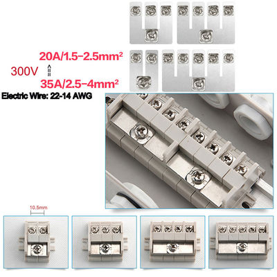 Stromversorgungs-Kabel-Verteilerplatten-Verteiler-Teiler LÄRM 300V 35A Schienen