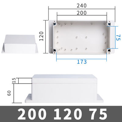 1 in 5 heraus Plastikanschlusskasten-Projekt-Fall-wasserdichtem Verteiler-Teiler 200*120*75mm