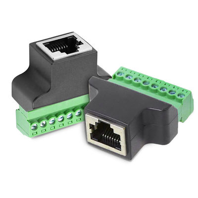 RJ45 Buchse 8P8C bis 8 Pin Screw Terminal Block Adapter für Lösung CCTV Vedio