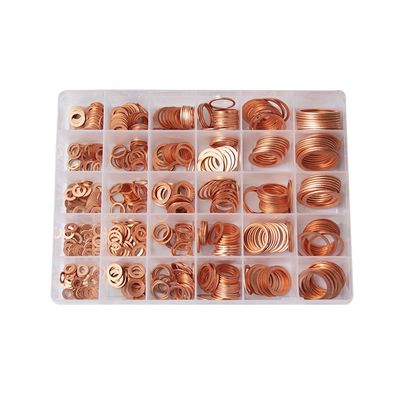 568pcs 30 sortiert metrische kupferne flache Ring Washer Gaskets Assortment Set-Ausrüstung IMPA813080