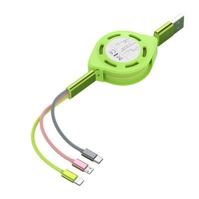 Schnelladung USB-Art Daten c-Kabel-5A laden flüssige Silikon Schnur ausziehbare 20cm - 100cm auf