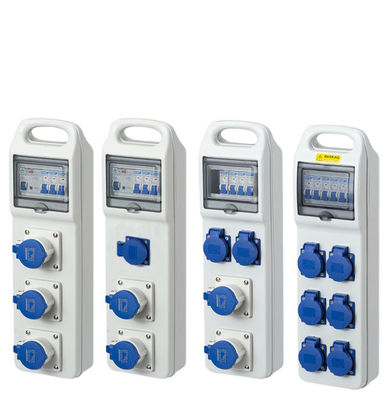 Im Freien elektrischer Kasten Plastikwechselstrom 220v -250v 16A des wasserdichten elektrischen Sockel-IP67
