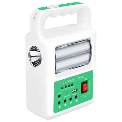 Tragbare Lampe des Solarenergie-Bank-Gremiums-2 LED mit USB-Kabel-Ladegerät-Notbeleuchtungs-System