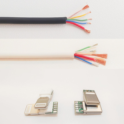 Art c-Gebührenkabel PD 100W DIY-Ausrüstungs-6mm O.D USB-C 3,1 aufladend für Laptop-Tablet-Telefone