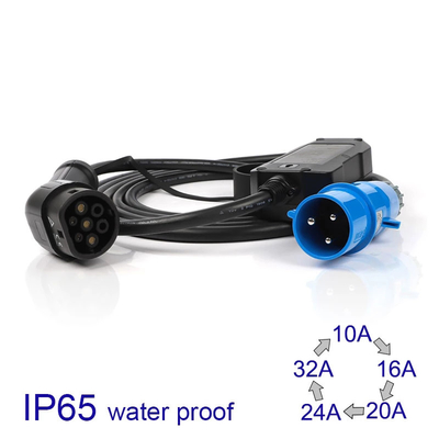 Die Elektro-Mobil-Aufladung verkabeln 32 Iec 62196-2 Kasten Amperes 220V-240V CEE Plug Car Charger Switch