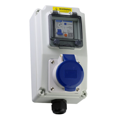 Die Elektro-Mobil-Aufladung verkabeln 32 Iec 62196-2 Kasten Amperes 220V-240V CEE Plug Car Charger Switch