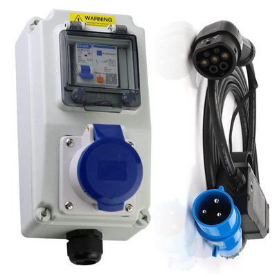 Die Elektro-Mobil-Aufladung verkabeln 32 Iec 62196-2 Kasten Amperes 220V-240V CEE Plug Car Charger Switch