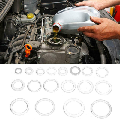 260pcs 13 sortiert metrische flache Ring Oil Drain Plug Washers-Dichtungs-Zusammenstellungs-Aluminiumausrüstung
