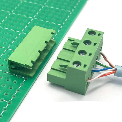 verstopfen steckbare Einsteckschraubklemme-Klemmenblöcke 7.62mm Neigungs-15Amp + Titel