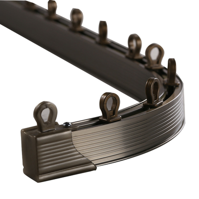 Bendable Plastikgebogener Vorhang Rod Track Rail Inner Pulley aluminium-Polen Hochleistungsfenster