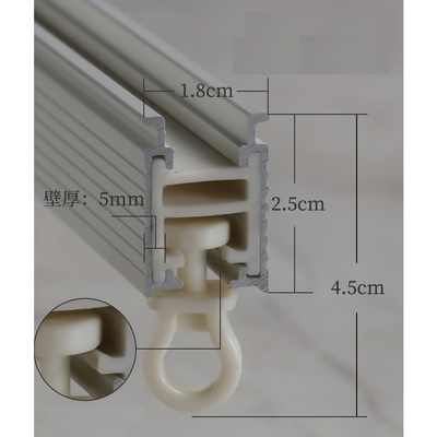 Bendable Plastikgebogener Vorhang Rod Track Rail Inner Pulley aluminium-Polen Hochleistungsfenster