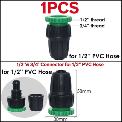 Plastikzoll der Garten-Wasser-Schlauch-Hahn-Verbindungsstück-schneller Schlauch-Adapter-Zusätze 1/2 3/4 Zoll