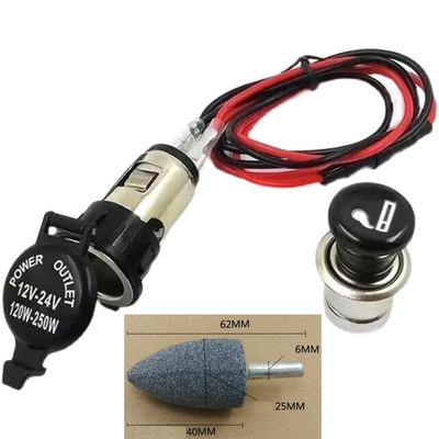 Die Auto-Feuerzeug-Sockel-Stecker-Steckdose-Teile für Auto-LKW-Motorrad 12V 24V imprägniern