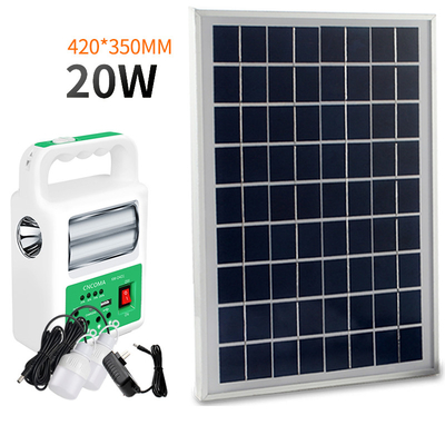 Tragbare Lampe des Solarenergie-Bank-Gremiums-2 LED mit USB-Kabel-Ladegerät-Notbeleuchtungs-System