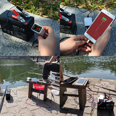 Motorrad-LKW DC-Konverter mit Batterie-Clip 12V 24V zum Ladegerät-Stromadapter 5V QC3.0 USB