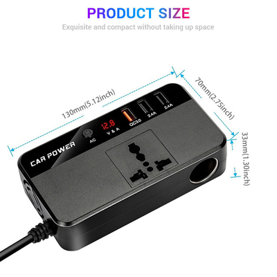 Auto-Inverter DC 24V 12V des LKW-200W zu Konverter-Macht-Ladegerät-Adapter USBs Wechselstroms 220V schneller Ladestation