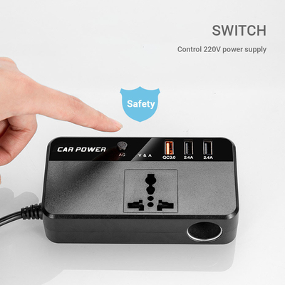 Auto-Inverter DC 24V 12V des LKW-200W zu Konverter-Macht-Ladegerät-Adapter USBs Wechselstroms 220V schneller Ladestation