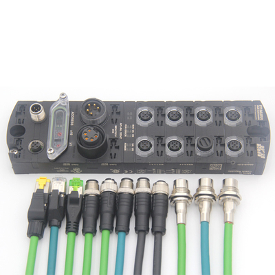 Flexible Widerstand-Ankerkette M12 zu des Stecker-RJ45 dem Kabelstrang Verbindungsstück-Ethernet-Netzwerk Kabel-Cat6 schlüsselfertig