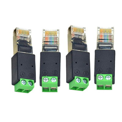 Mann 8P8C des Netz-RJ45 Klemmenblock-dem Adapter zur Schraubklemme-RS485