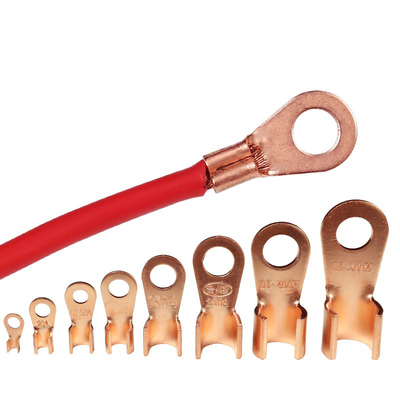 Offener Fass-Draht quetschverbinden kupfernen Ring Lug Terminals OT 5A zu 500A