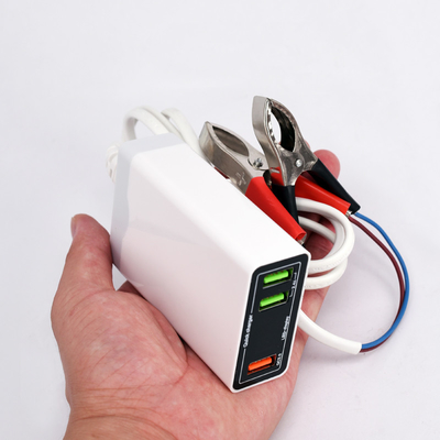 Motorrad-LKW DC-Konverter mit Batterie-Clip 12V 24V zum Ladegerät-Stromadapter 5V QC3.0 USB
