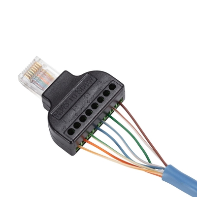 RJ45 Mann 8P8C bis 8 Pin Screw Terminal Block Adapter für CCTV-Videolösung