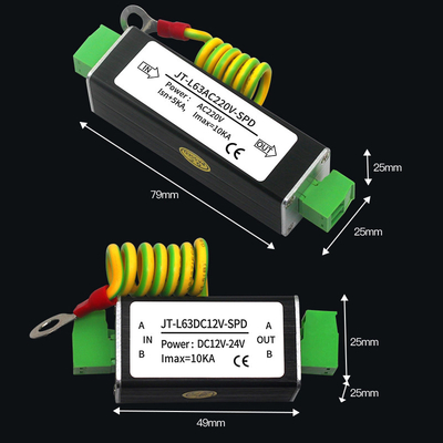 Überspannungsschutz Steuersignal-Anstieg Protectection 12V 24V 220V des Blitzableiter-SPD RS485
