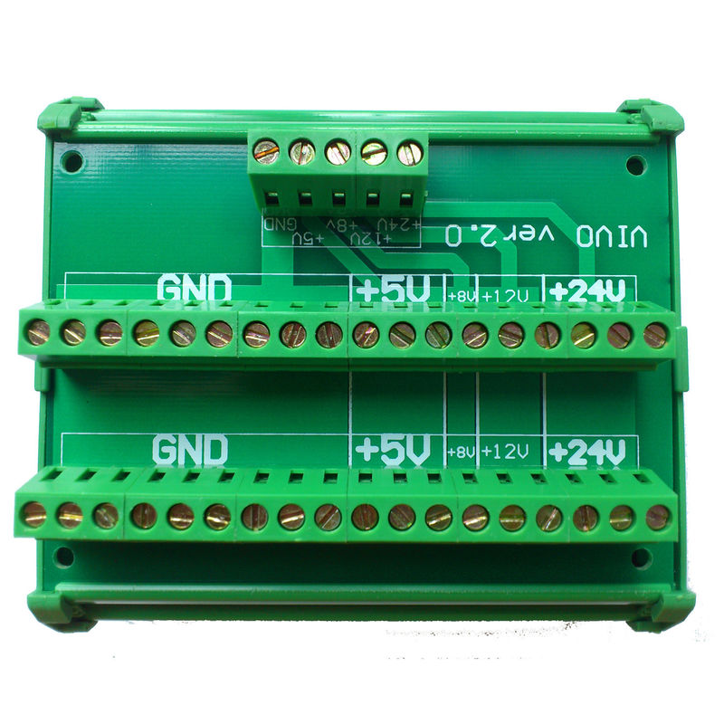 Stromversorgungs-Quelle DCs 24V 8V 12V 5V, die Verteilungs-Teiler-Verteiler-Ausbruch-Brett verdrahtet