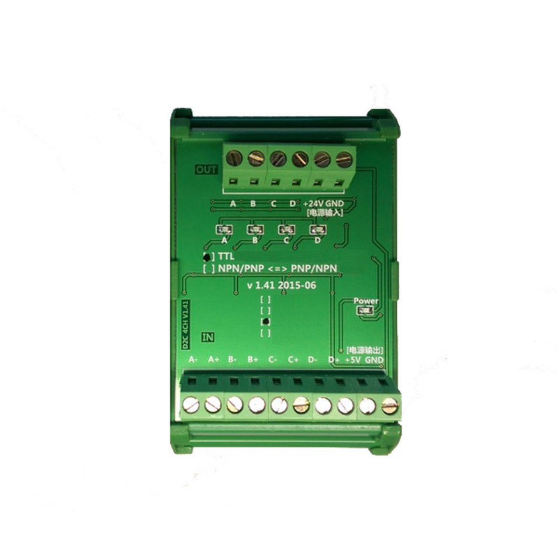 Weisen-Servokodierer differenziales 5V TTL des Konverter-DC24V 4 den Signalen zu des Kollektor-24V HTL