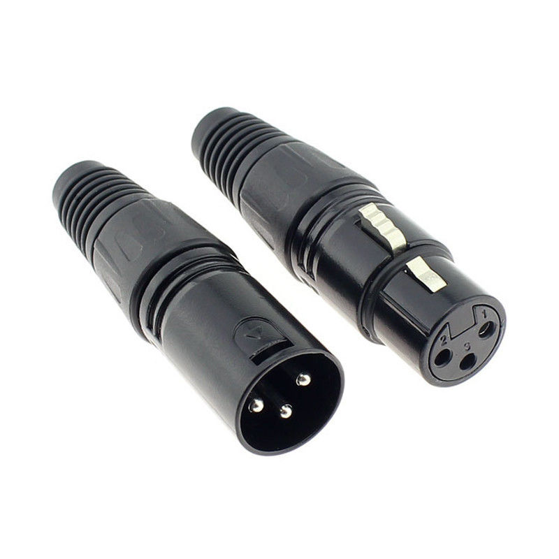 3 Mikrofon-Audiostecker Jack Male Female Coupling Connector MIC Adapter der Stiftxlr