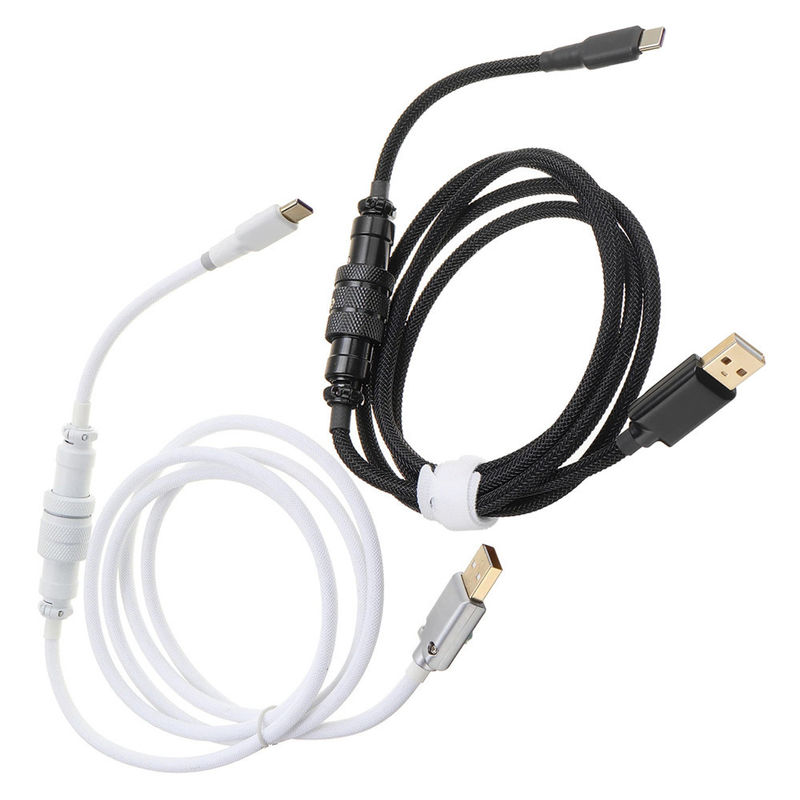Art c-Hafen mechanisches der Tastatur-Kabel-Hochleistungsluftfahrt-Verbindungsstück-Koppelungs-1.5M USB