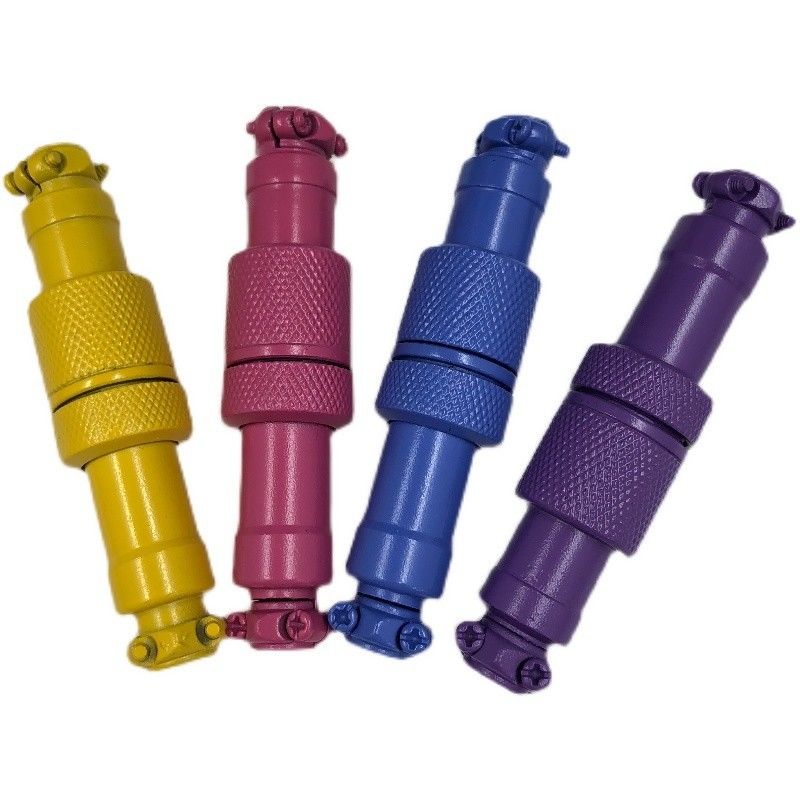 4 Verbindungsstück des Stift5 Stifte farbiges Hochleistungskreisluftfahrt-Ankern-Sockel-Stecker-GX12 GX16