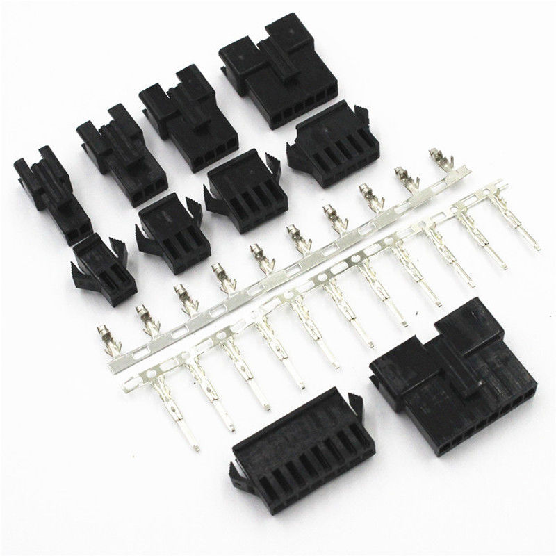 JST-SM 2.54mm Abstandverbindungsstück-Wohnungs-Titel-Anschlüsse für LED-Streifen-Stromversorgung