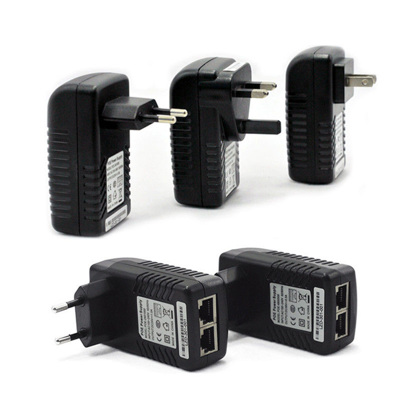 Stecker 12V - 48V an der Wand befestigter Poe-Stromadapter Wifi-Adapter-Tischplattenstromversorgung AU-EU Großbritannien US