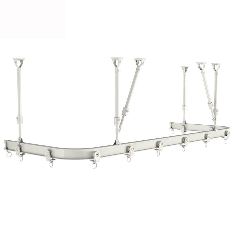 Harte Beanspruchung kurvte Aluminium-Pole-Erkerfenster Rod Bendable Curtain Track Rail für Raum-Teiler