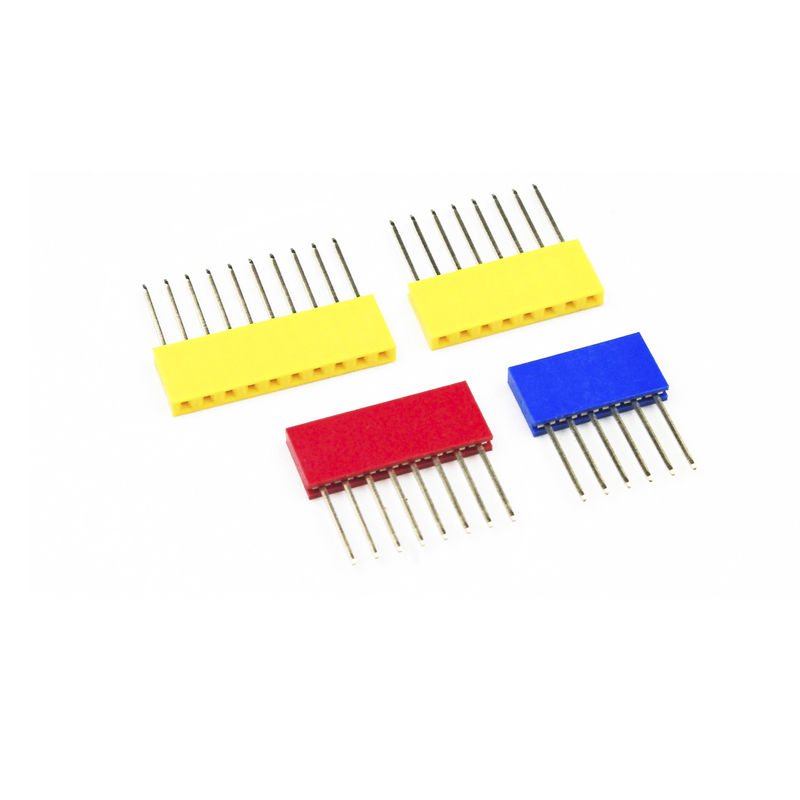 60pcs färbte 2.54mm einzelne Reihen-gerades Pin Header 11mm langes Pin Socket PWB-Verbindungsstück